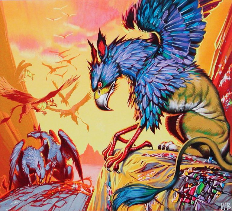 Angus McBride Beasts Gryphon illus