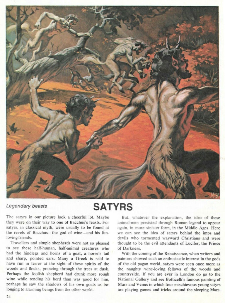 Angus McBride Beasts Satyrs article