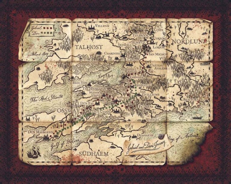 Empire of the Vampire - special editions roundup virginia allyn empire of the damned jay kristoff journey map