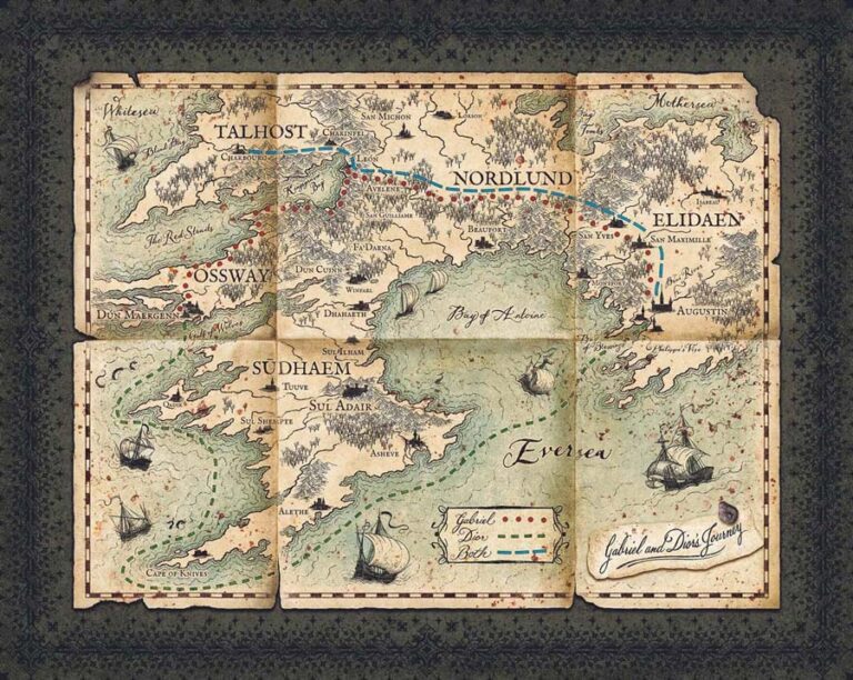 Empire of the Vampire - special editions roundup virginia allyn empire of the dawn jay kristoff journey map