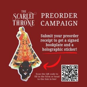 amy leow scarlet throne preorder incentive