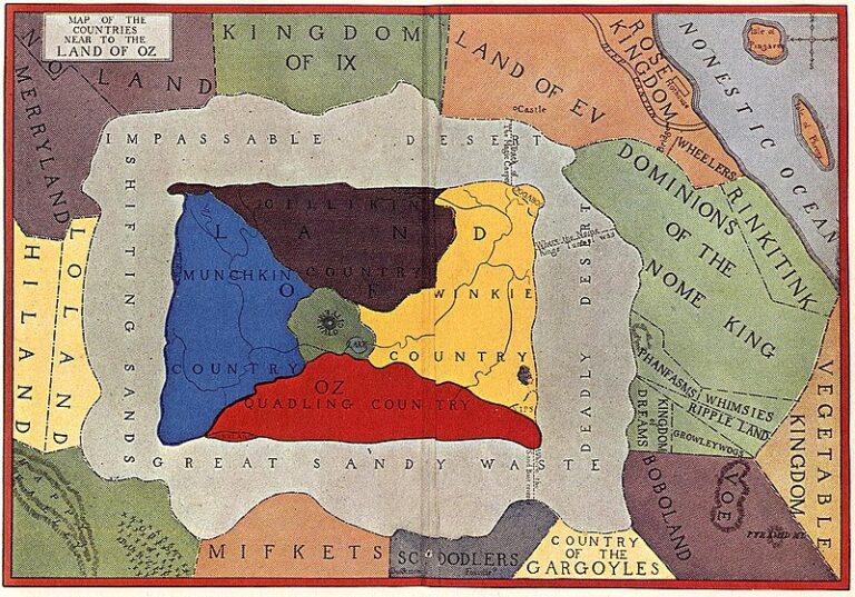 1914 map of oz