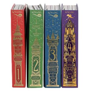 harry potter interactive spines x4 mockup