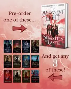 The Malevolent Eight Sebastien de Castell incentive