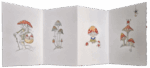 Collecting Charles van Sandwyk Artist Books, 2008-present CV Funghi Folk 2025 spread lg