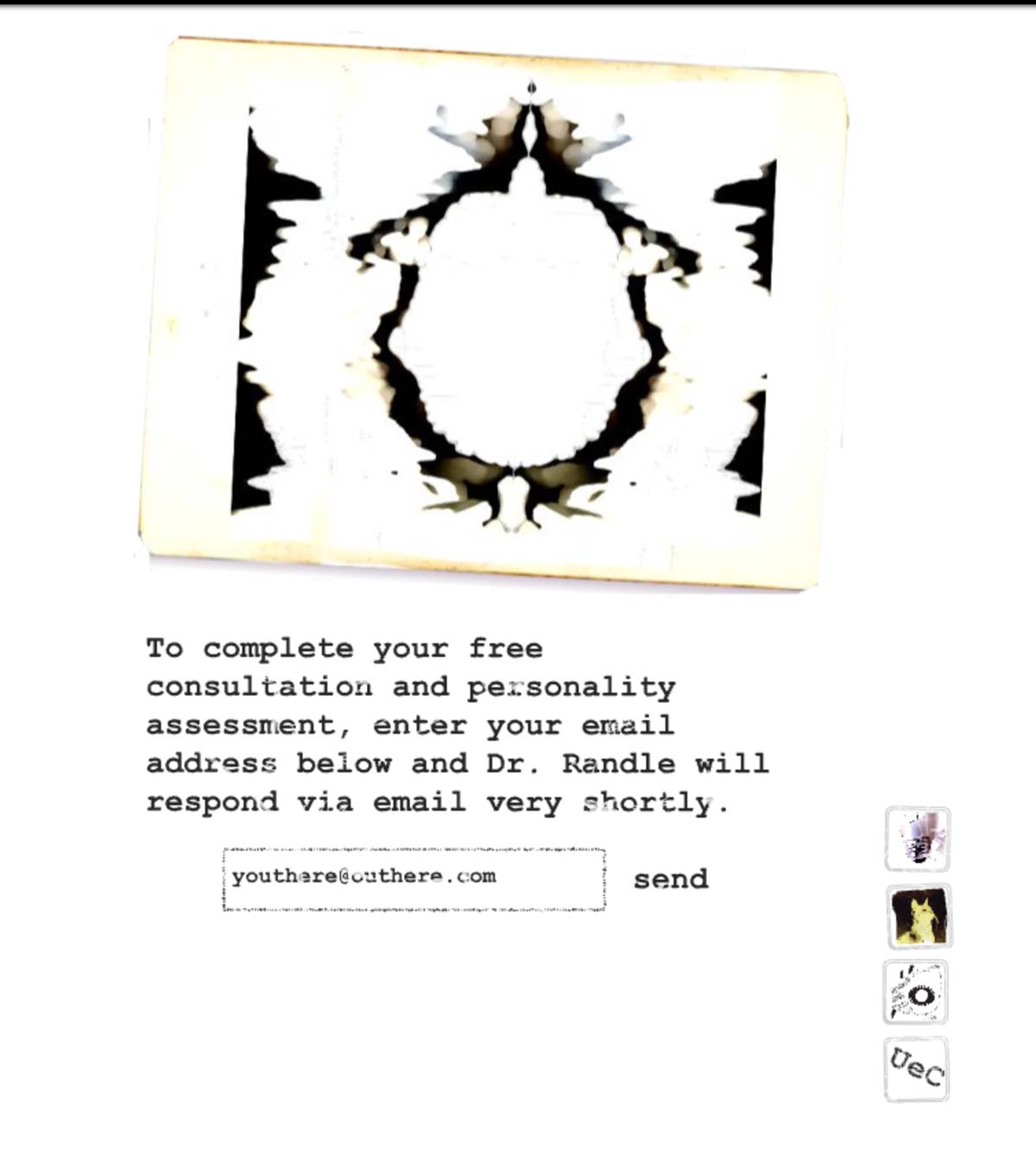 The Raw Shark Texts ARG: Alternate Reality Game Dr Randle personality test final consultation prompt